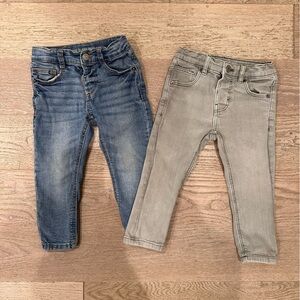 Zara Toddler Boys Skinny Jeans sz 18-24 mos (sold as set)
